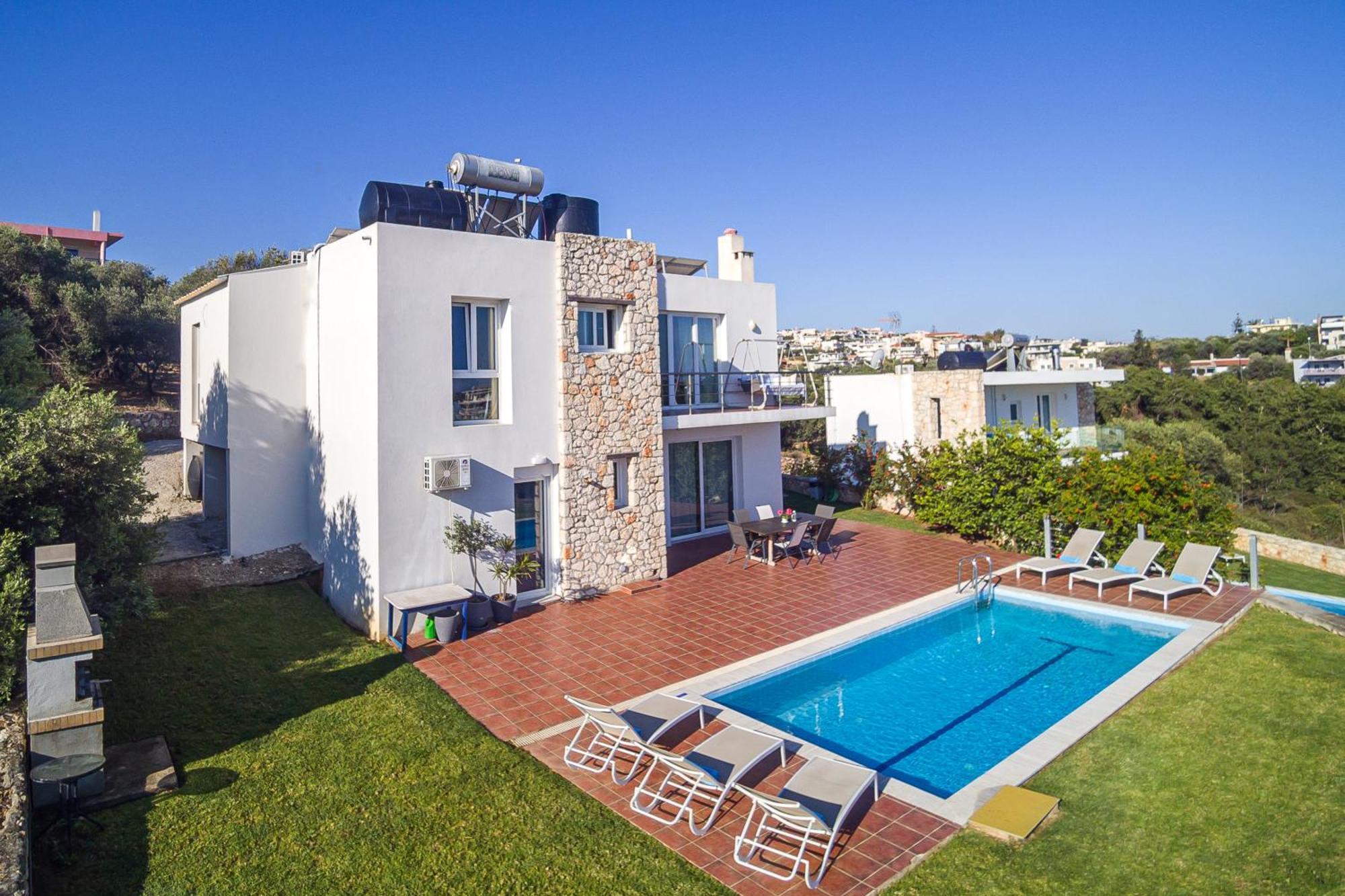 Dimitra Apartment With Private Pool And Sea View -The Ground Floor Of A Two Storey Building Daratsos Luaran gambar